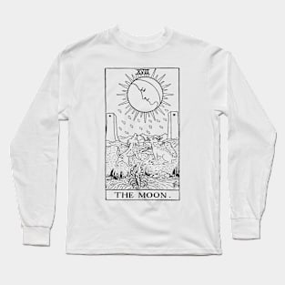 Moon Tarot in black Long Sleeve T-Shirt